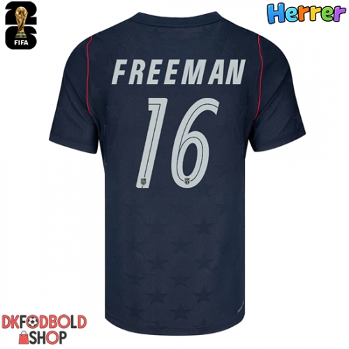 Forente stater Alex Freeman #16 Udebanetrøje VM 2026 Kort ærmer